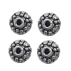 Spacer Zinc Alloy Jewelry Findings Lead-free, 7mm,Thickness:4mm Hole:1mm, Sold by Bag