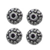 Spacer Zinc Alloy Jewelry Findings Lead-free, 7mm,Thickness:4mm Hole:1mm, Sold by Bag