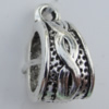 Pendant Zinc Alloy Jewelry Findings Lead-free, 7x14mm Hole:5mm,1.2mm, Sold by KG