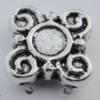 Bead Zinc Alloy Jewelry Findings Lead-free, 10x4mm, Hole:0.5mm, Sold by Bag