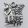 Pendant Zinc Alloy Jewelry Findings Lead-free, Squirrel 13x16mm Hole:1.5mm, Sold by Bag