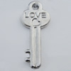 Pendant Zinc Alloy Jewelry Findings Lead-free, 10x25mm Hole:2mm, Sold by Bag