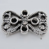 Connector Zinc Alloy Jewelry Findings Lead-free, 18x10mm, Hole:0.5mm, Sold by Bag