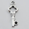 Pendant Zinc Alloy Jewelry Findings Lead-free, 9x23mm Hole:2mm, Sold by Bag