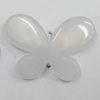 Dichroic Solid Acrylic Beads, Butterfly 29x21mm Hole:1mm, Sold by Bag