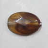 Dichroic Solid Acrylic Beads, Faceted Flat Oval 18x13mm Hole:1mm, Sold by Bag