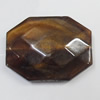 Dichroic Solid Acrylic Beads, Faceted Polygon 33x25mm Hole:2.5mm, Sold by Bag