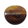 Dichroic Solid Acrylic Beads, Twist Flat Oval 34x37mm Hole:2.5mm, Sold by Bag