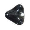 Dichroic Solid Acrylic Beads, Twist Triangle 24x26mm Hole:1mm, Sold by Bag