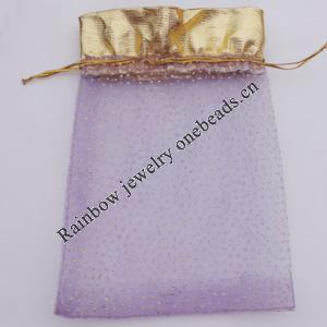 Organza Gift Jewelry Bag, 70x90mm Sold by Bag