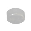 Dichroic Solid Acrylic Beads, Flat Drum 20x18mm Hole:2mm, Sold by Bag