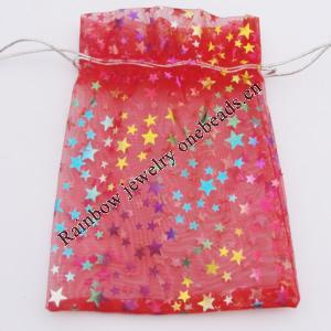 Organza Gift Jewelry Bag, 70x90mm Sold by Bag