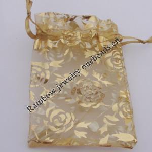 Organza Gift Jewelry Bag, 70x90mm Sold by Bag