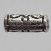 Bead Zinc Alloy Jewelry Findings Lead-free, 3x7mm Hole:1mm, Sold by Bag