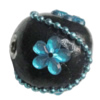 Indonesia Beads Handmade, Round 22x22mm, Hole:Approx 3mm, Sold by PC