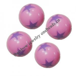 Handmade Solid Acrylic Beads, Round 12mm, Sold by Bag