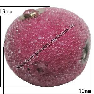 Indonesia Beads Handmade, Round 19x19mm, Hole:Approx 3.5mm, Sold by PC