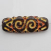 Imitation Wood Acrylic Beads, Tube 30x11mm Hole:1mm, Sold by Bag 