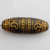 Imitation Wood Acrylic Beads, Oval 29x10.5mm Hole:2.5mm, Sold by Bag 
