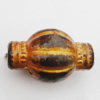 Imitation Wood Acrylic Beads, Lantern 24x16mm Hole:4.5mm, Sold by Bag 