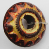 Imitation Wood Acrylic Beads, Donut 24x11mm Hole:7mm, Sold by Bag 