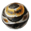 Imitation Wood Acrylic Beads, Round 23mm Hole:4.5mm, Sold by Bag 