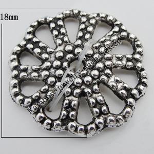 Bead Caps Zinc Alloy Jewelry Findings Lead-free, 18x18mm, Hole:2mm, Sold by Bag