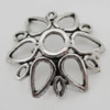 Bead Caps Zinc Alloy Jewelry Findings Lead-free, 23x23mm, Hole:4mm, Sold by Bag