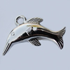 Jewelry findings, CCB plastic Pendant, Dolphin 32x23mm Hole:2.5mm, Sold by Bag