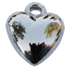 Jewelry findings, CCB plastic Pendant, Heart 21x17mm Hole:2mm, Sold by Bag