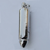 Jewelry findings, CCB plastic Pendant, 33x7mm Hole:2mm, Sold by Bag