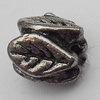 Bead Zinc Alloy Jewelry Findings Lead-free, 7x7mm Hole:2mm, Sold by Bag
