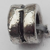 Bead Zinc Alloy Jewelry Findings Lead-free, 5x6mm Hole:3mm, Sold by Bag