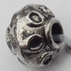 Bead Zinc Alloy Jewelry Findings Lead-free, 5x6mm Hole:3mm, Sold by Bag