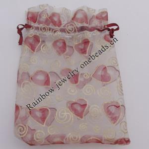 Organza Gift Jewelry Bag, 70x90mm Sold by Bag