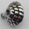 Bead Zinc Alloy Jewelry Findings Lead-free, 6x8mm Hole:1mm, Sold by Bag