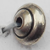 Bead Zinc Alloy Jewelry Findings Lead-free, 5x7mm Hole:1mm, Sold by Bag