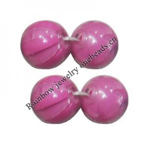 Colorful Acrylic Beads , Round 12mm, Sold by Bag