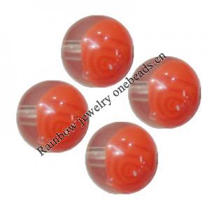 Colorful Acrylic Beads , Round 12mm, Sold by Bag