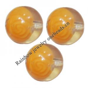  Colorful Acrylic Beads , Round 12mm, Sold by Bag