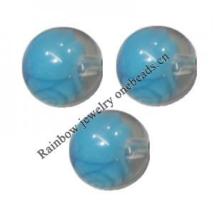  Colorful Acrylic Beads , Round 16mm, Sold by Bag