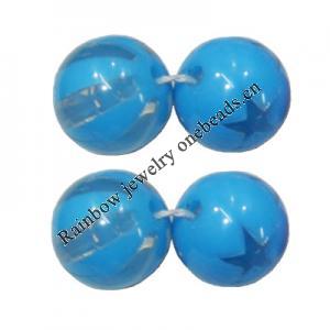  Colorful Acrylic Beads, Round 12mm, Sold by Bag