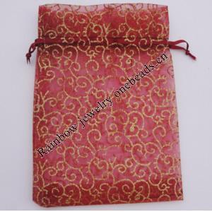 Organza Gift Jewelry Bag, 70x90mm Sold by Bag