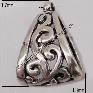 Copper Pendant Jewelry Findings Lead-free, 17x13mm Hole:1mm Sold by Bag