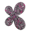 Spray-Painted Acrylic Beads, Butterfly 46x34mm Hole:3mm, Sold by Bag