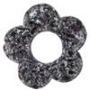 Spray-Painted Acrylic Beads, Hollow Flower 32mm,12mm Hole:1mm, Sold by Bag