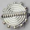 Bead Zinc Alloy Jewelry Findings Lead-free, 9mm Hole:1mm, Sold by Bag
