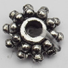 Spacer Zinc Alloy Jewelry Findings Lead-free, 10x3mm Hole:2.5mm, Sold by Bag