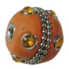 Indonesia Beads Handmade, Drum 16x20mm, Hole:Approx 3mm, Sold by PC