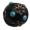 Indonesia Beads Handmade, Round 18x18mm, Hole:Approx 3mm, Sold by PC